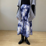 Women Knitted Skirt Autumn and Winter Knitting Umbrella Skirt