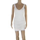 Women Dresses Backless Sleeveless Dress Sexy Hip Skirt (Bla0420)