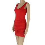 Women Dresses Backless Sleeveless Dress Sexy Hip Skirt (Bla0420)