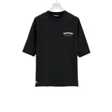 Ch hip-hop t shirts ch crow short-sleeved flag sanskrit printingloosecasualpure cotton american heavy weight short-sleeved