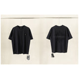 Ch hip-hop t shirts ch short-sleeved cross patch embroiderloosecasualpure cotton american heavy weight short-sleeved couple