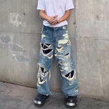 Men Jeans Vibe Straight Wide Leg Jeans