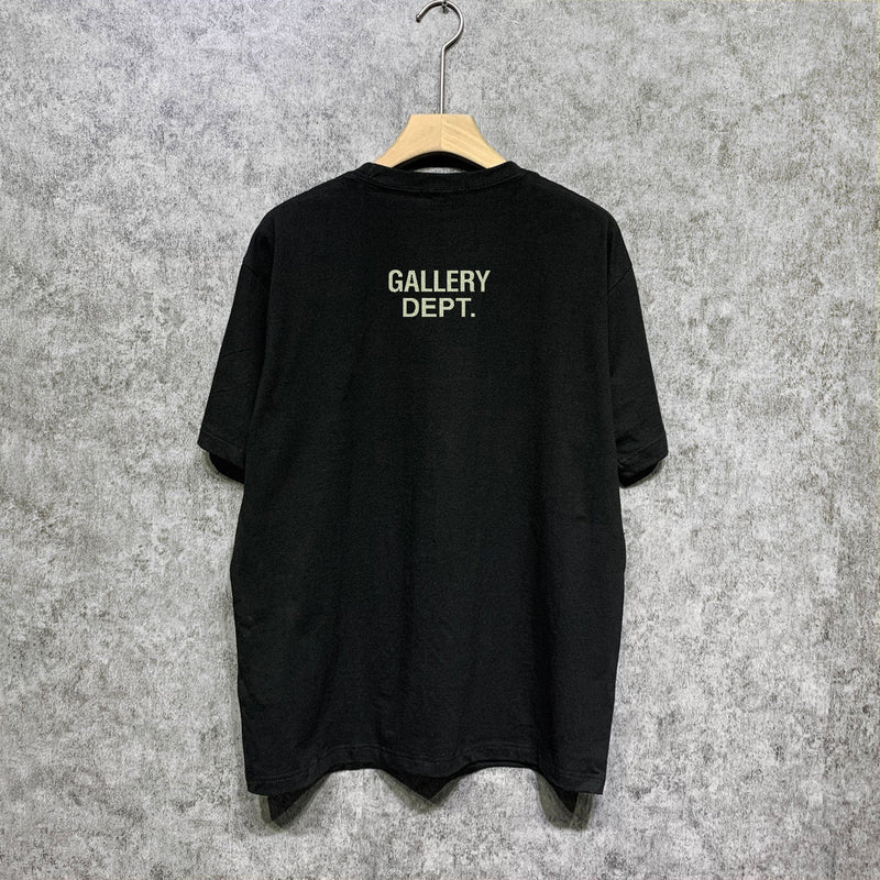 Gallery Dept T Shirt Retro Printed Loose Short-Sleeved Shirt