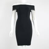 Women Evening Dress Sheath Bandage One-Piece Dress