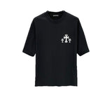Ch hip-hop t shirts ch croo short-sleeved sanskrit logo printingloosecasualpure cotton american heavy weight short-sleeved