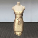 Women's Evening Dress Bandage Dress V Neck Sling Bandage Dress
