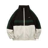 Unisex Jacket Vintage Sports Jacket Loose Half Zipper Pullover Coat