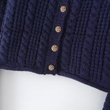 Women Sweater Knitwear Short Autumn and Winter Slim-Fit Flared Sleeves Knitted Coat Cardigan
