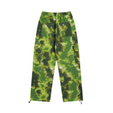 Men Sweatpants Tie-Dye Printing Casual Working Pants Loose Pockets Straight-Leg Trousers