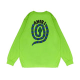 Amiri Long Sleeved Shirt Printed Trendy Pure Cotton