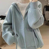 Women Knitted Cardigan Autumn and Winter Loose Leisure Long Sleeve Knitted Coat