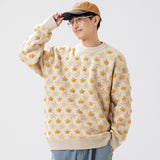 Unisex Sweater Winter Three-Dimensional Pattern Sweater