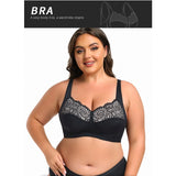 Full figure bra without wire lace