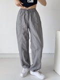 Women Sweatpants Elastic Waist Loose-Fitting Casual Ankle-Banded Overalls