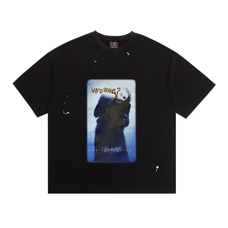 saint m t shirts s.m clown knife graphic crew neck pullover short sleeve t-shirt