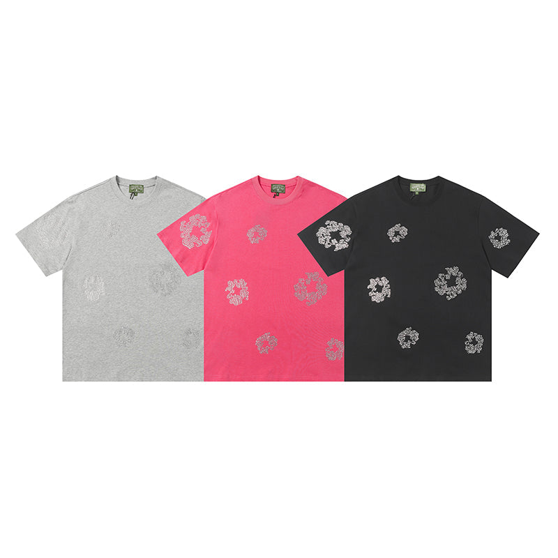 Denim Tears T Shirts Rhinestones