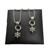 Chrome Hearts Necklace Ch Crowe Small Hexagram Pendant Old Necklace Cross Personality Sweater Chain Versatile Hip Hop Wholesale