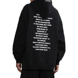 Vetements Hoodie Puff Print Destroyed Loose Zip Coat Hooded Sweater