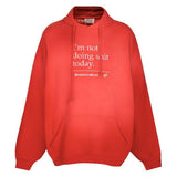 Vetements Hoodie Autumn VTM Washed Shabby round Neck Sweater Distressed Hooded Sweater