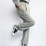 Women Sweatpants Wide Leg Pants Straight-Leg Pants Loose Trousers