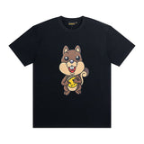 Drew house tshirt premium r collection smiley face, squirrel & chestnut design crew neck, pullover, short sleeve wholesale single piece