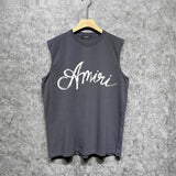 Amiri tank top with snake letter printing