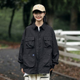 Unisex Jacket Fall Lapels Loose Shirt