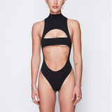 Women Jumpsuit Summer Sexy Jumpsuit One-Shoulder Hollow-out Jumpsuit