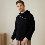 Mens Hooded Zip Sweater Men