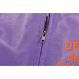 Gallery Dept Hoodie Letter Tie-Dye Washed Hooded Sweater Cardigan Jacket