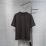 Ch hip-hop t shirts ch short-sleeved sanskrit horseshoe patch metal cross craft short-sleeved american high street