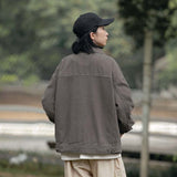 Unisex Shirts Autumn Arc Splicing Coat