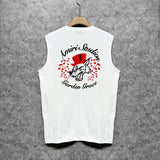 Amiri tank top hat big gray wolf printing