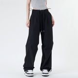Women Sweatpants Retro Overalls Men and Women Loose Wide-Leg Casual Pants