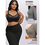 Full figure bra seamless push-up to prevent sagging
