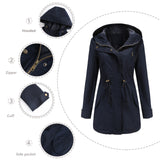 Women Trench Coat Anorak Women Spring and Autumn Coat Loose