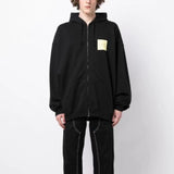 Vetements Hoodie Autumn and Winter Sticky Notes Loose Zip Hoodie Sweater