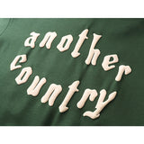 Denim Tears Hoodie Alphabet Foam Print Fleece Hoodie Sweater