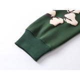 Denim Tears Hoodie Alphabet Foam Print Fleece Hoodie Sweater