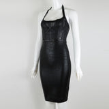 Women Evening Dress Mesh Sexy Evening Dress Banquet Bandage One-Piece Dress