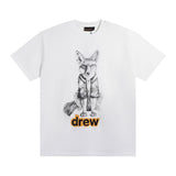 Drew house tshirt d@ew cartoon series graphic print crew neck short sleeve wholesale single piece