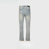 MIJKO Men Vintage Pants MIJKO Water Old Trousers Slim Trendy Men and Women