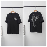 Ch hip-hop t shirts summerch american trendy high streetaccessible luxury cross embroider short sleeve easiest for match