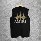 Amiri tank top bone crack star print