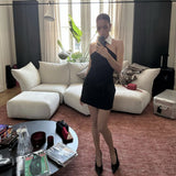 Women Dresses Bandage Dress Sexy Shirt Collar Backless Party Dress (Ont0408)