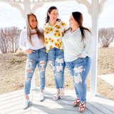 Women's light wash skinny jeans - european & american style, long length, distressed denim, streetwear, mid-rise, slim fit pants for women