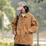 Unisex Shirts Autumn Cloth Pocket Jacket