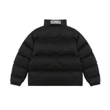 Vetements Hoodie VTM Embroidered Logo Stand Collar Zipper Thick Loose down Jacket