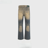 MIJKO Men's Vintage Pants MIJKO Men's Women's Wash Pants High Street Style Jeans