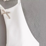 Women Tops Summer Bow Top Sexy Vest